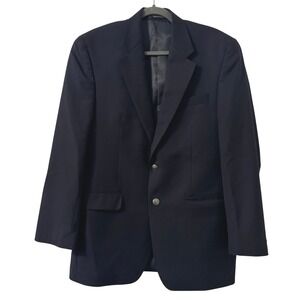 Michael Kors Blazer Mens‎ 42R Navy Blue Two Button Sport Coat Minimalist Classic